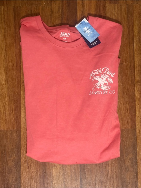 Izod Other - Izod Men’s Coral Short Sleeve Graphic Pocket Tee